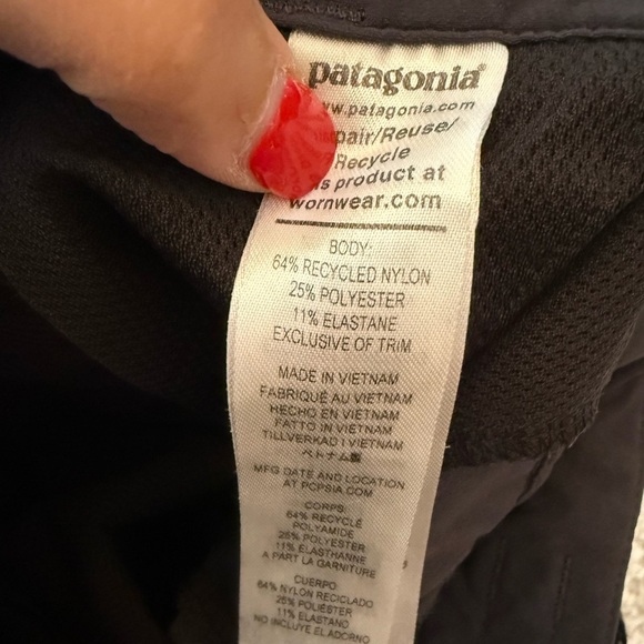 Patagonia Performance Jogger Pants Black Size Small - Picture 6 of 6